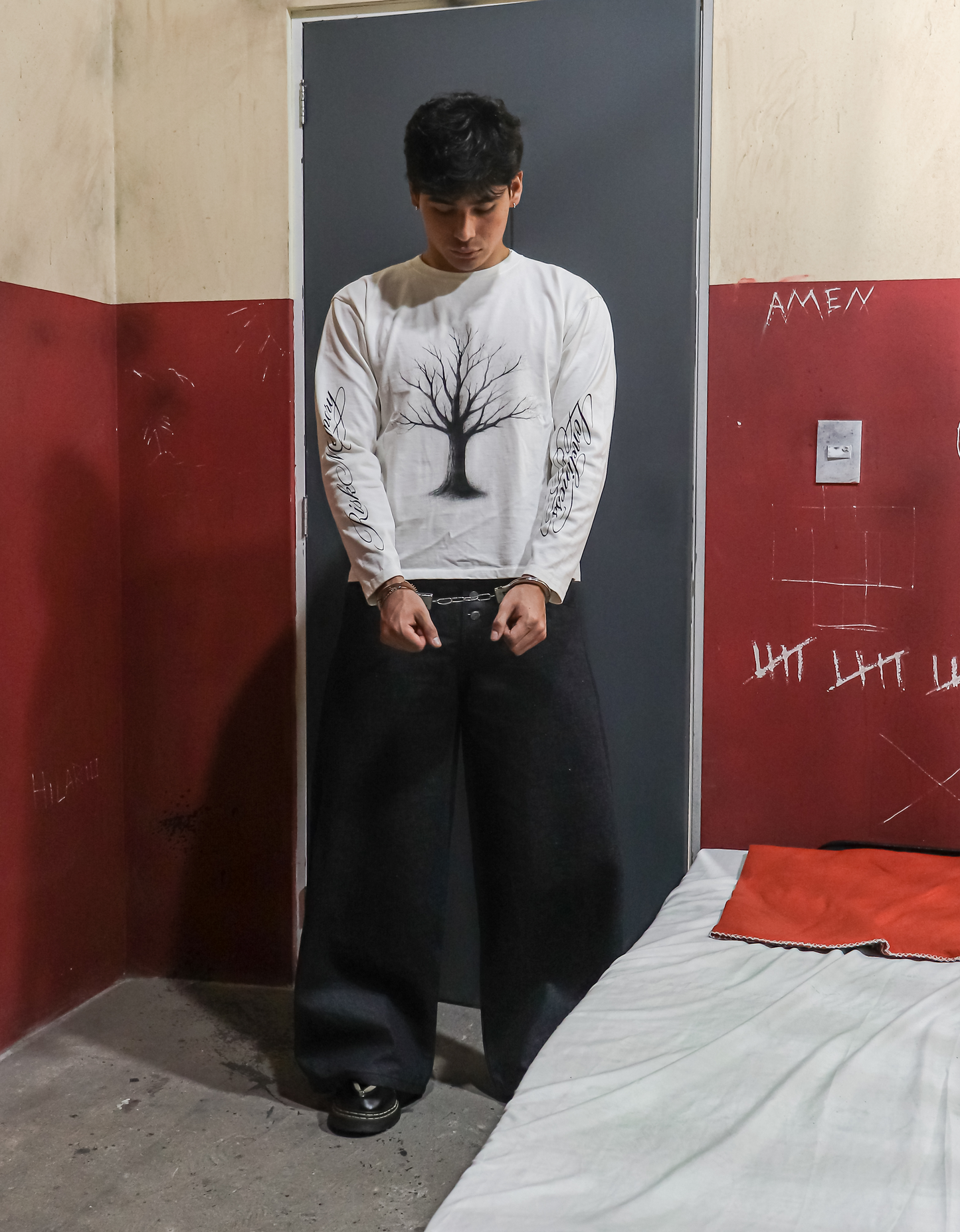 RAW DENIM PANT NOIR SLUB