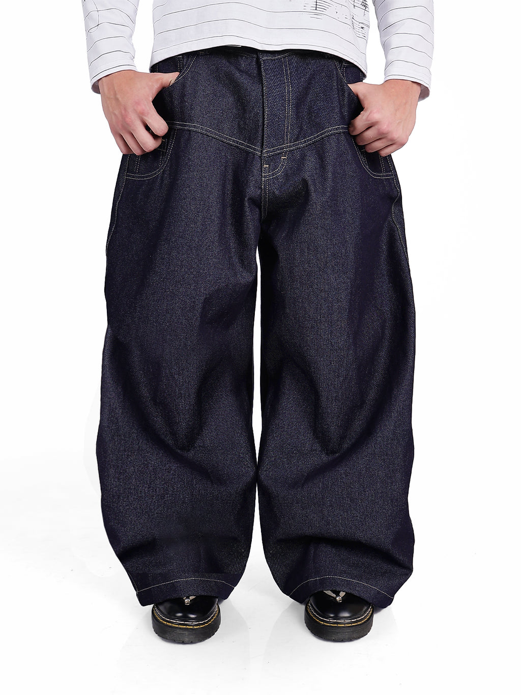 INDIGO DOUBLE RAW DENIM