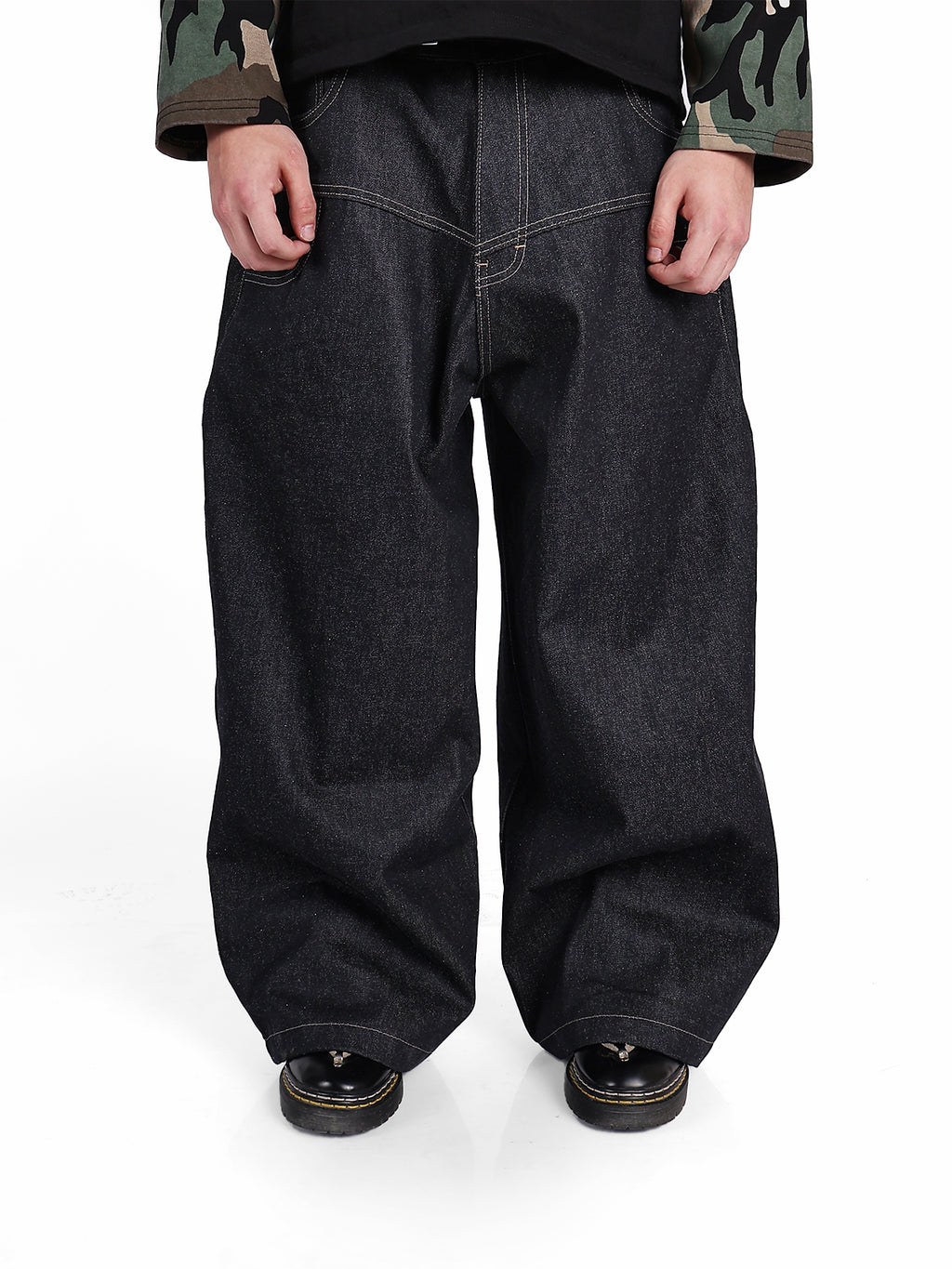 NOIR DOUBLE RAW DENIM