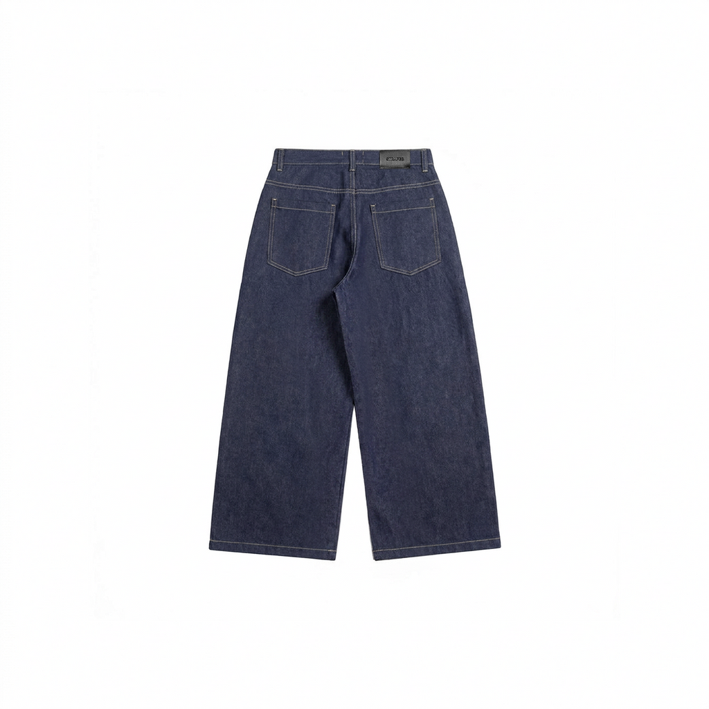 INDIGO DOUBLE RAW DENIM