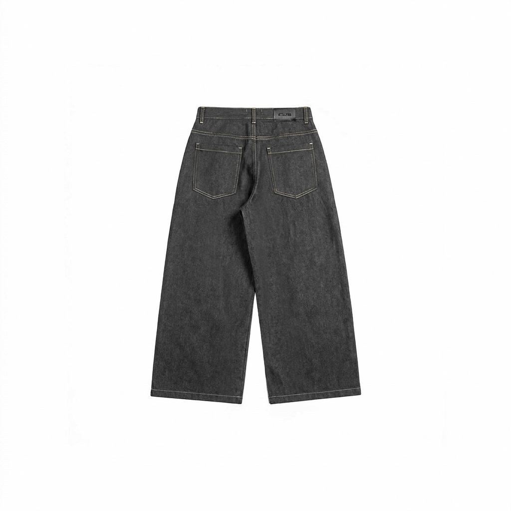 NOIR DOUBLE RAW DENIM